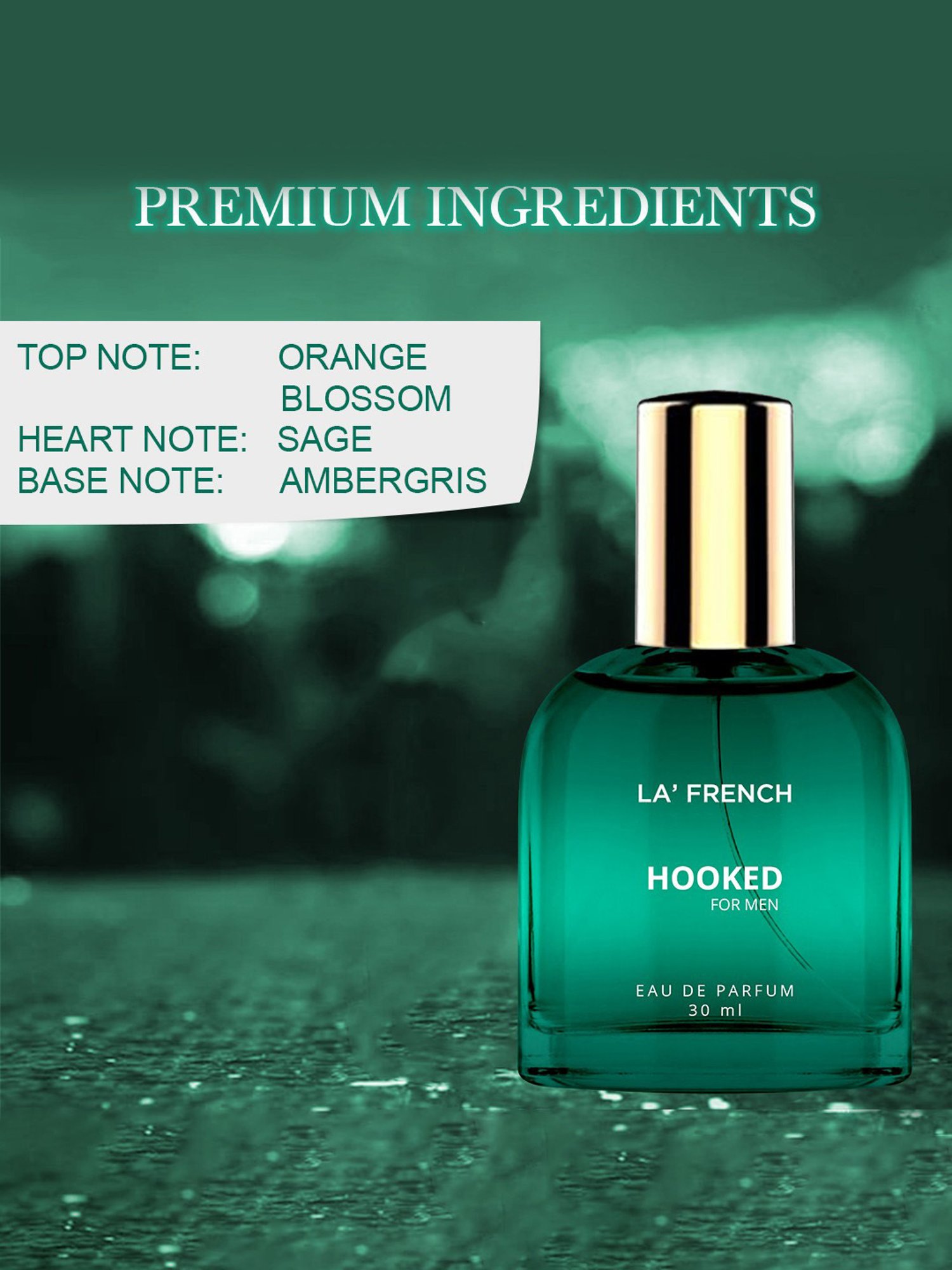 La'french Hooked Eau de Parfum for Men - 30 ml