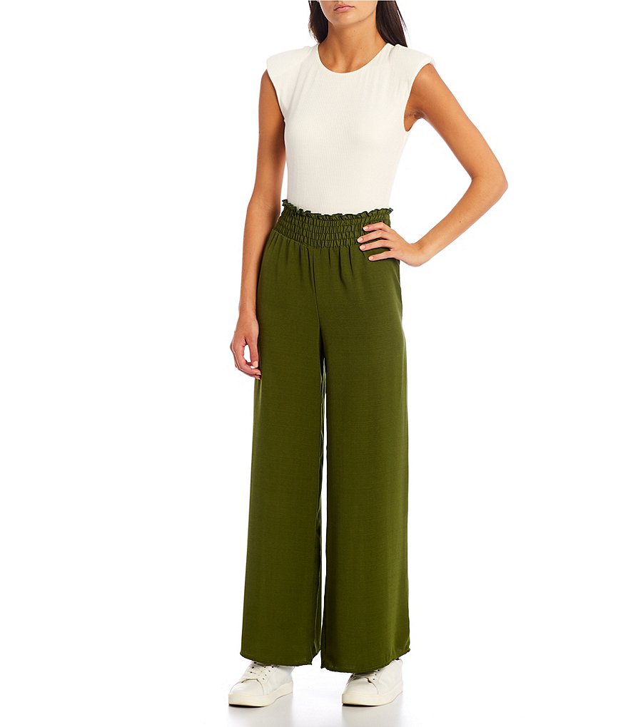 Evolutionary Elastic Waist Wide Leg Pant