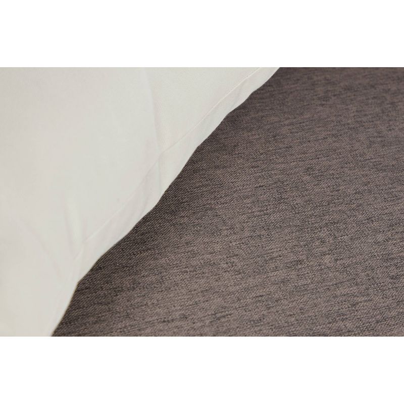 Modern Outdoor Couch with Wood Legs - Gray - Olivia & May