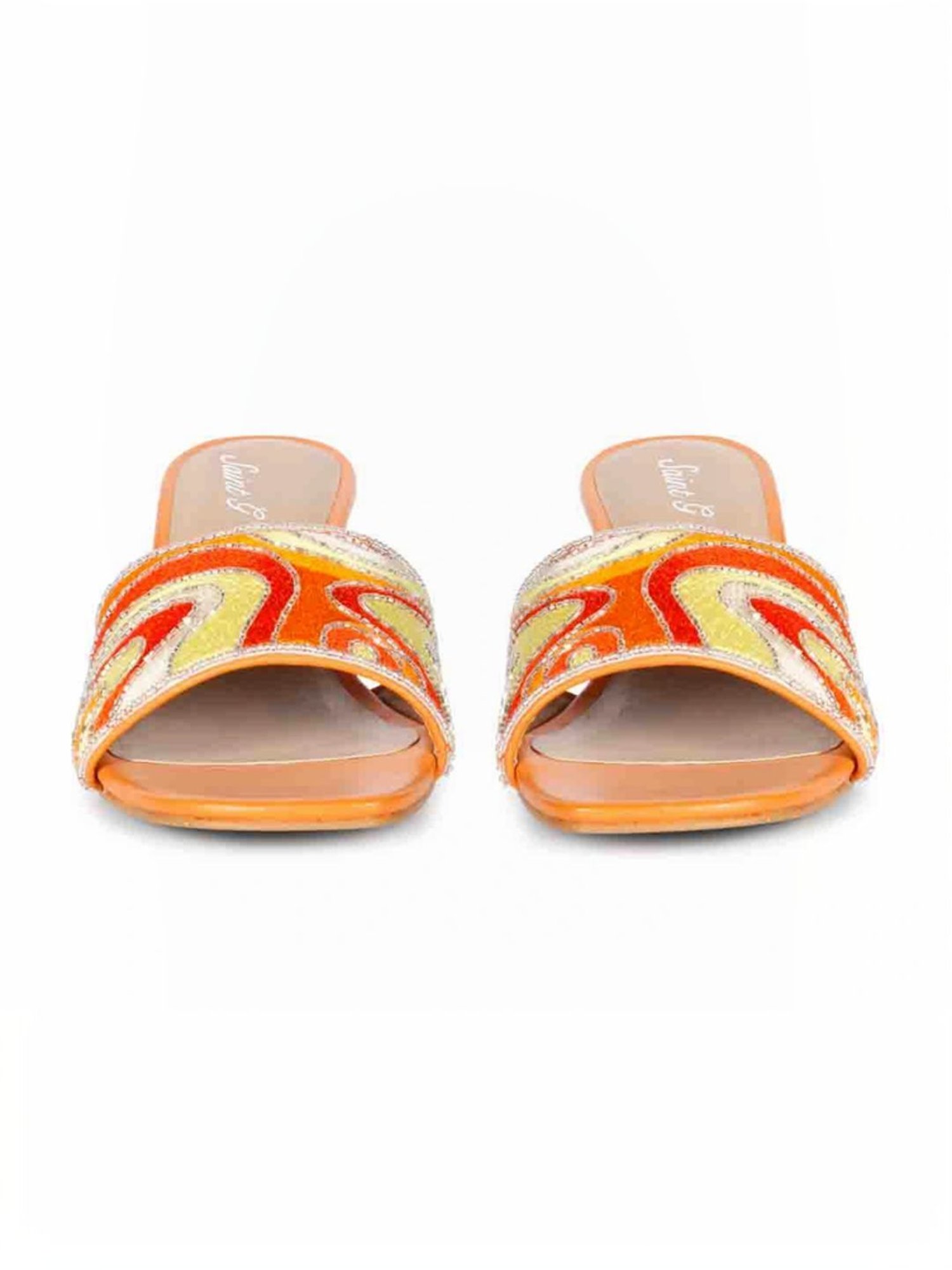 Saint G Women's Rina Orange Stilettos