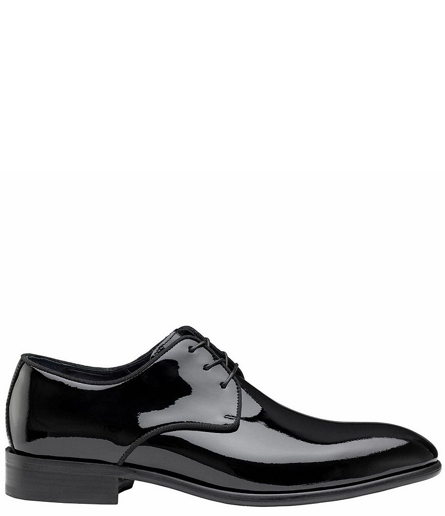 Johnston & Murphy Collection Men's Whilshire Plain Toe Patent Leather Oxfords