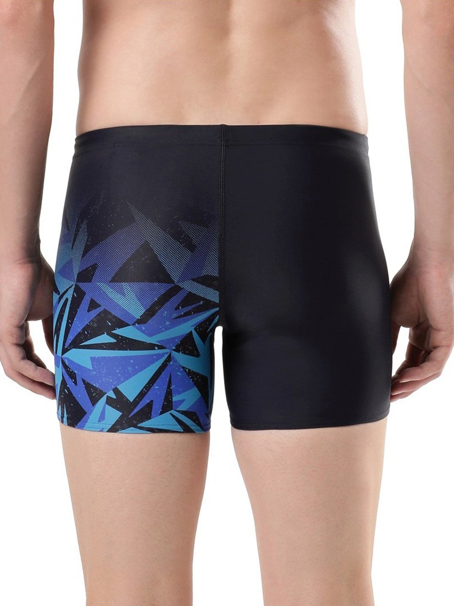 Speedo Shine Blue Regular Fit Printed Swim Shorts