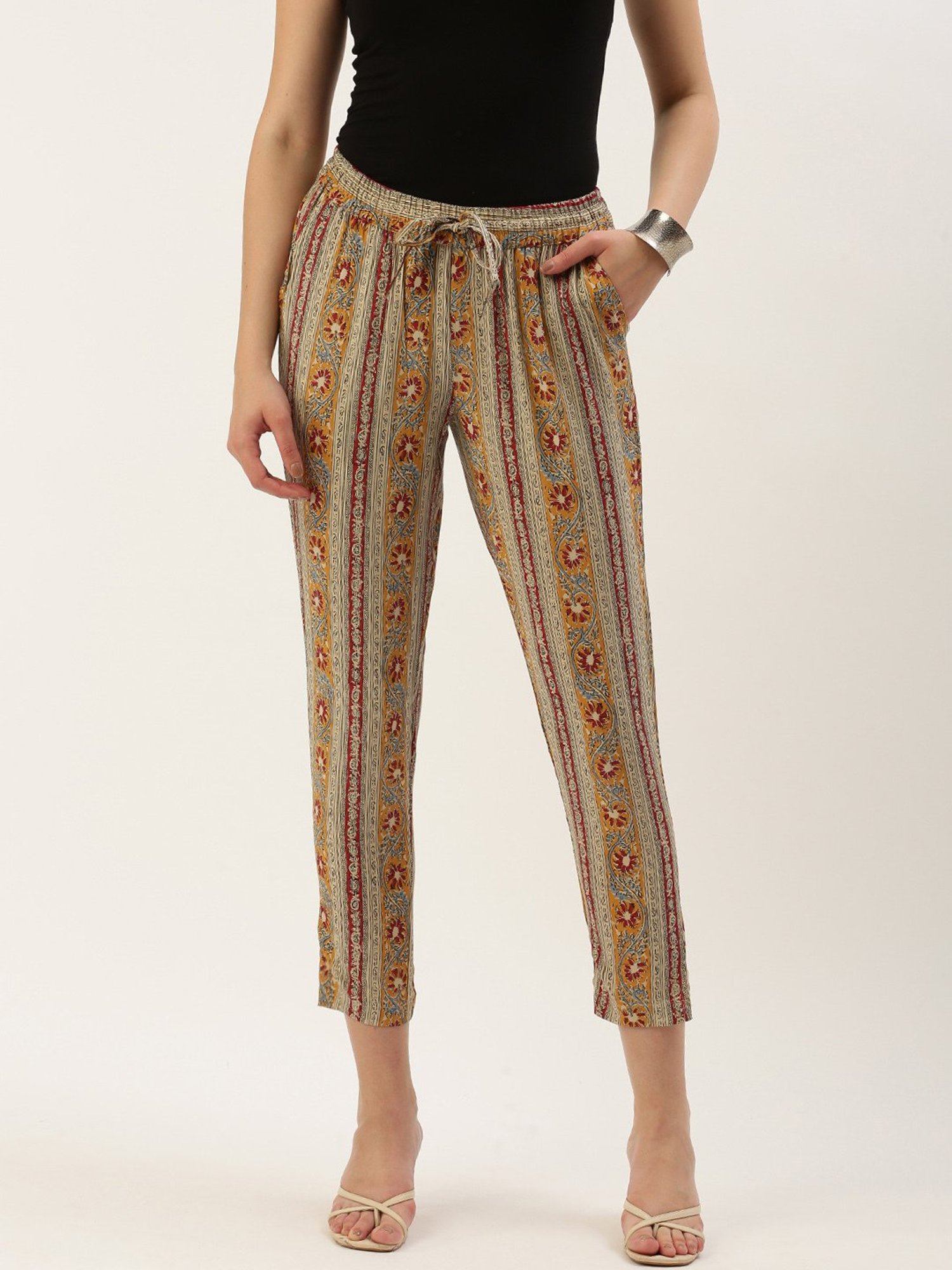 Amukti Multicolor Printed Pants