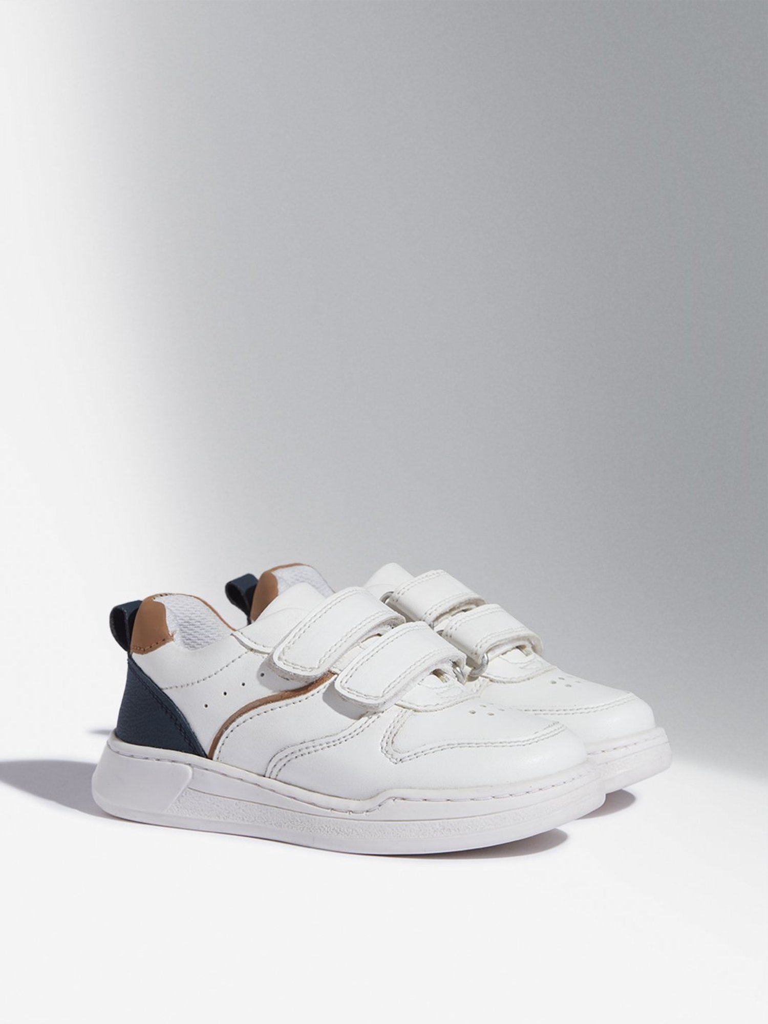 Yellow by Westside White Perforated Shoes