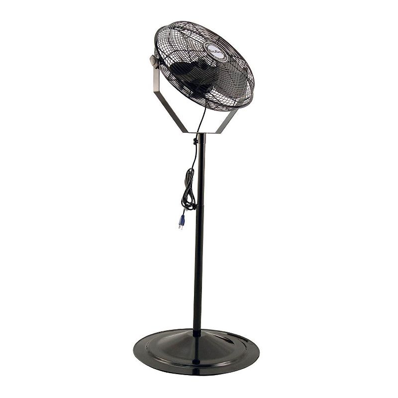 Air King 18 Inch 3 Speed Non Oscillating Adjustable Pivoting Indoor Pedestal Fan