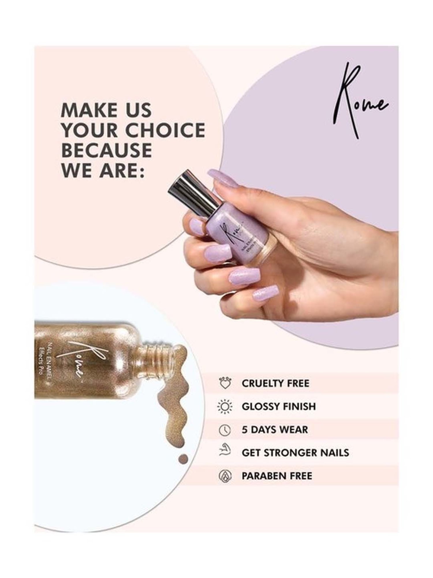 Rome Set of 3 Effects Pro Nail Enamel