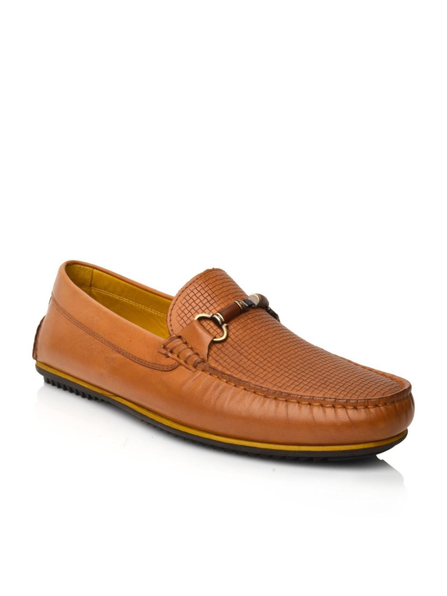 Language Shoes Men's Jason Driver Tan Loafers