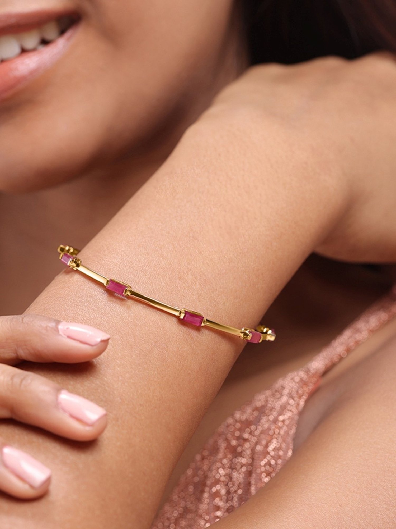 PC Jeweller Piyasha 22 kt Gold Mangalsutra Bracelet