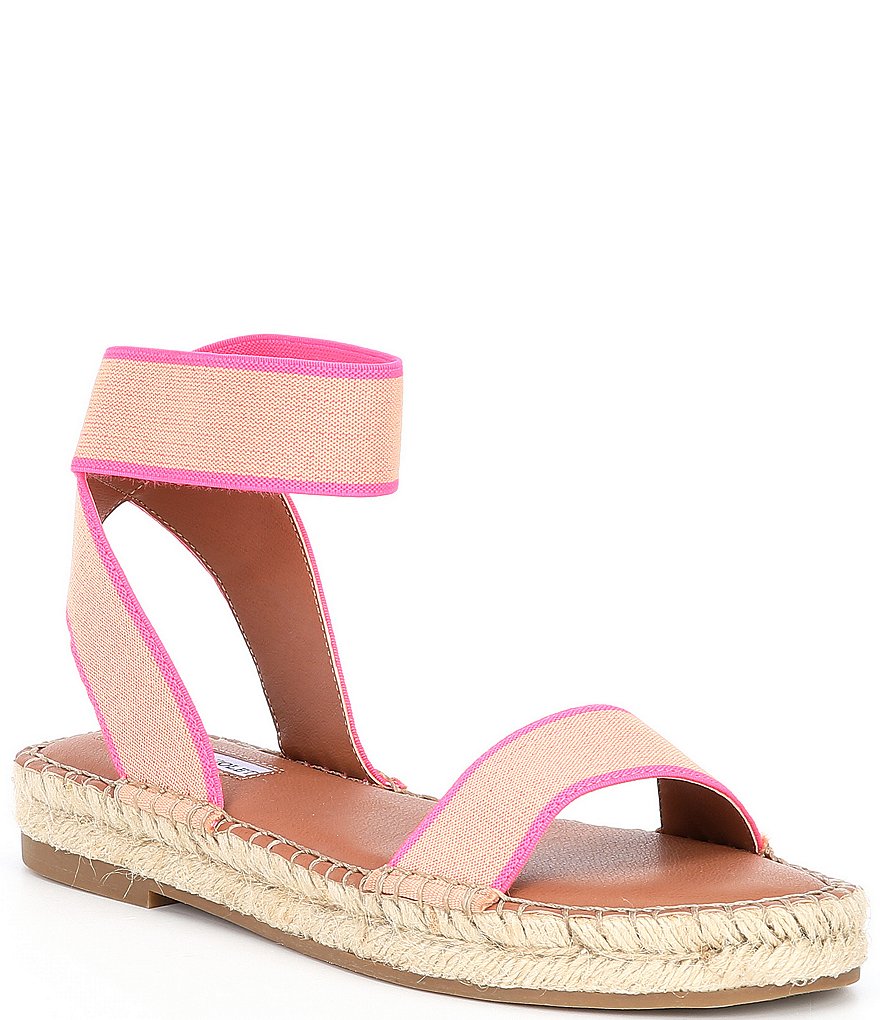 Chelsea & Violet Bandit Neon Ankle Strap Espadrille Flatform Sandals