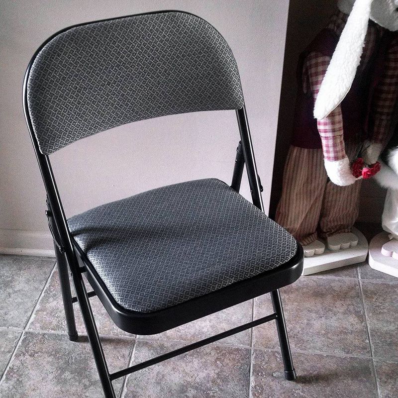 Folding Chair Rich Charcoal Gray - Plastic Dev Group