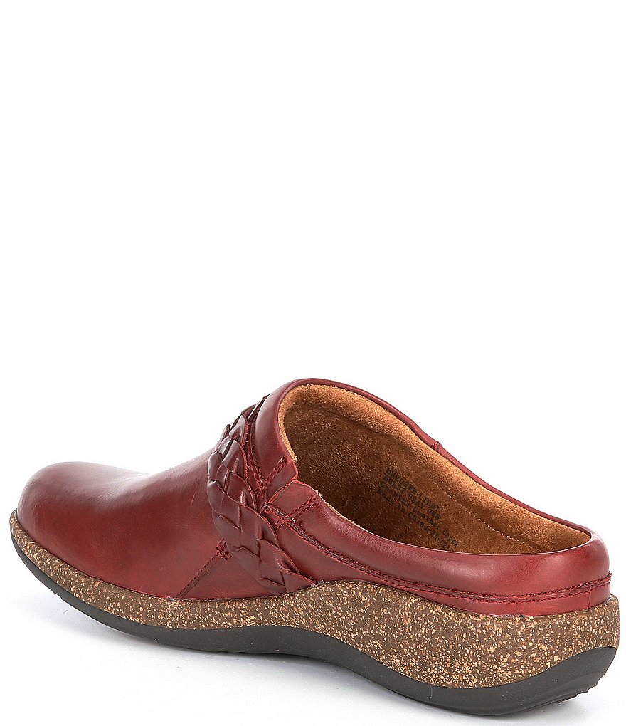 Aetrex Libby-Braided Strap Detail Clogs