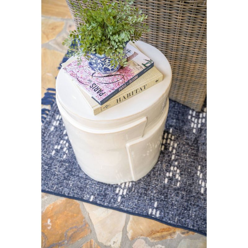 Aluminum Square Patio Side Table - Brown - Crestlive Products