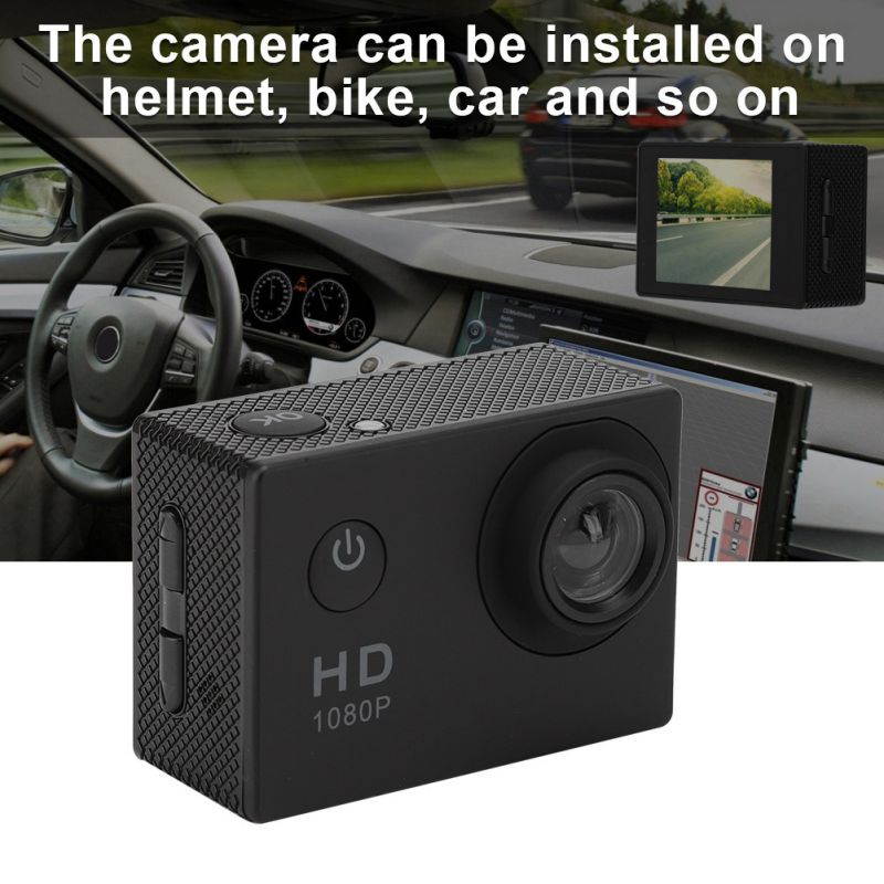 Waterproof Shell 1080P Outdoor Sports Action Camera HD 110 Degree Angle Cameras