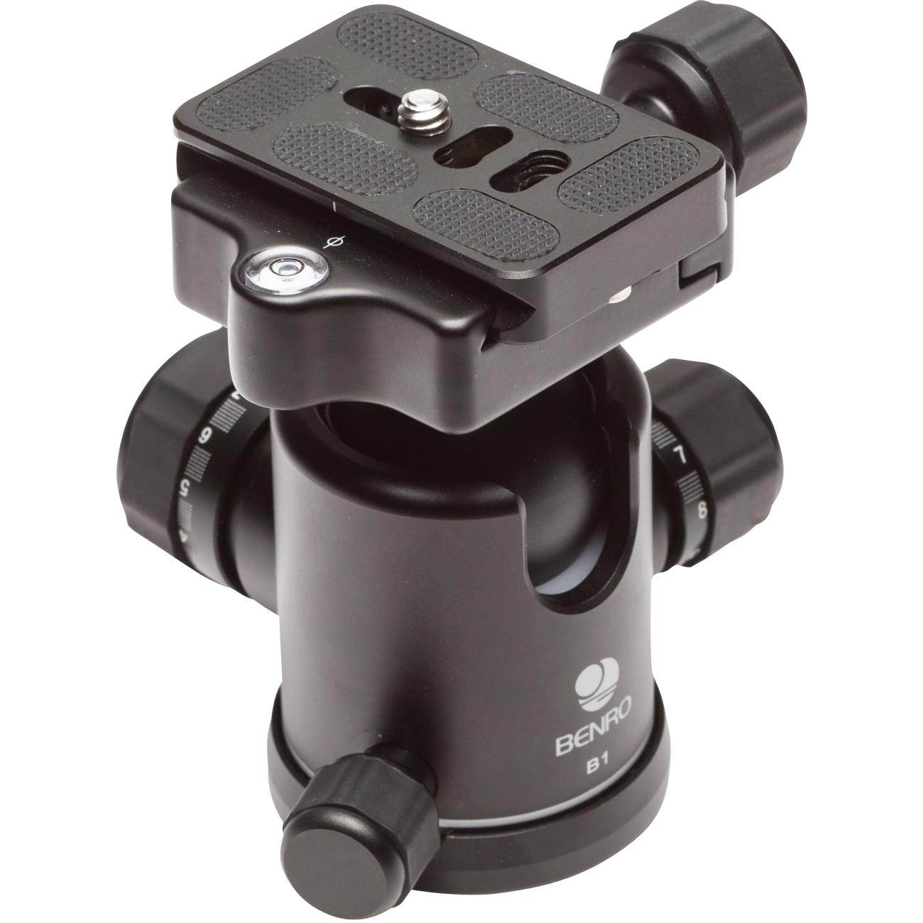 Benro B1 Triple Action Quick Release Ballhead, Holds 31 Lbs