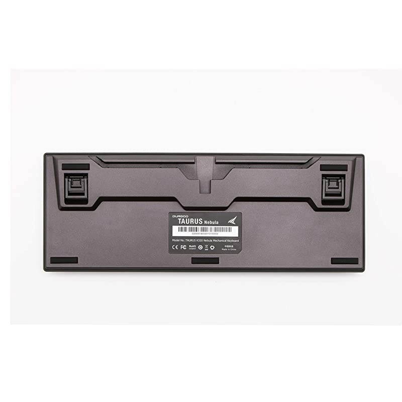 Taurus K320 TKL Mechanical Gaming Keyboard - 87 Keys - Double Shot PBT - NKRO - USB Type C (Cherry Red, White)