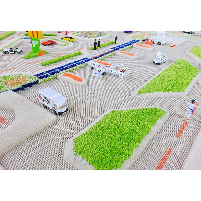 IVI 3D Play Carpets 121MD034-134180 71 x 52.5-inch Mini City Educational Toddler Mat Rug for Bedroom, Kids Den, or Playroom, Large