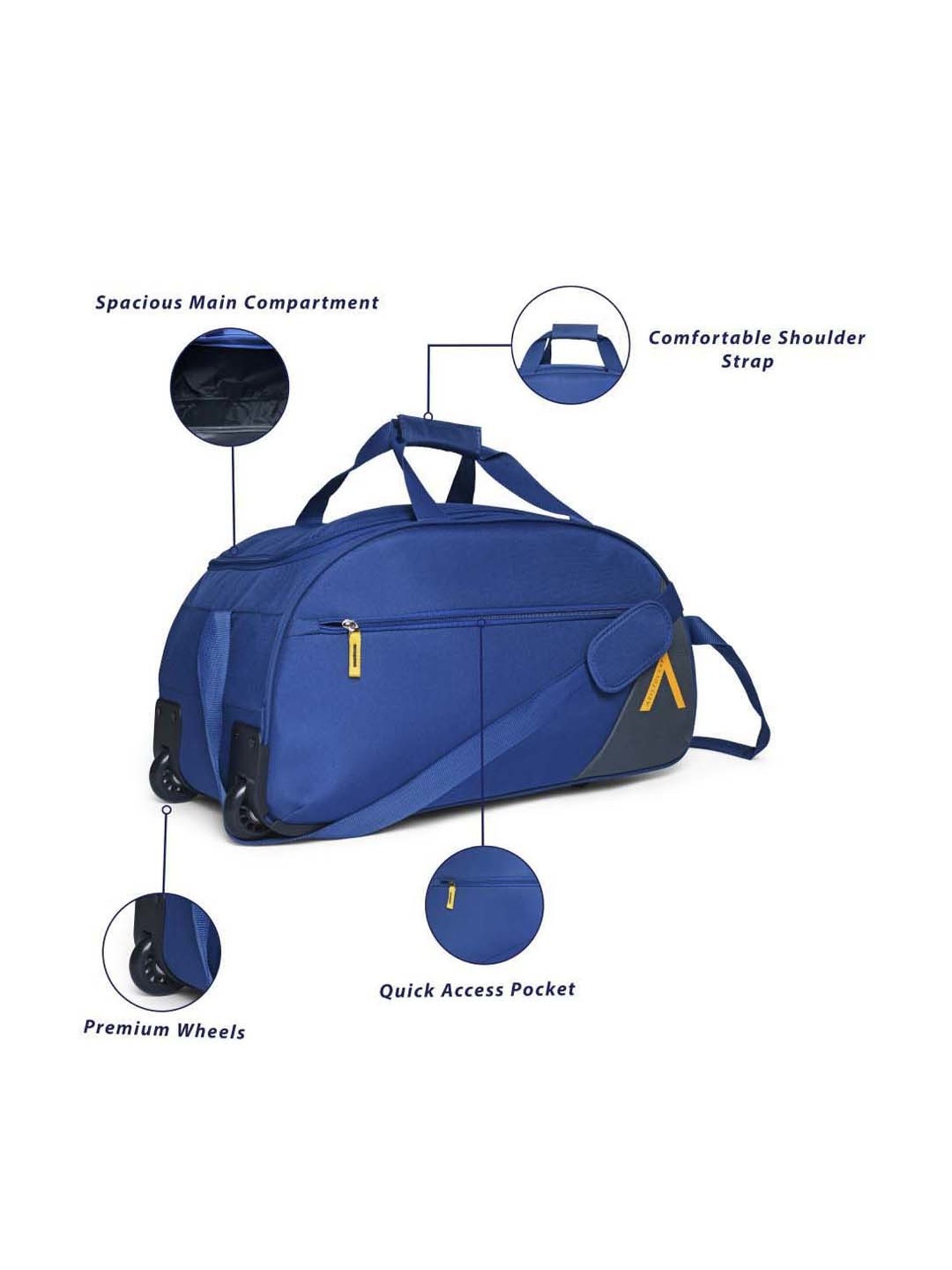 Aristocrat Blue Medium Duffle Bag
