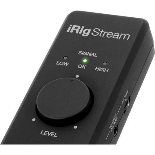 IK Multimedia iRig Stream 2-Channel Audio Interface for Mobile Devices - IPIRIGSTREAM