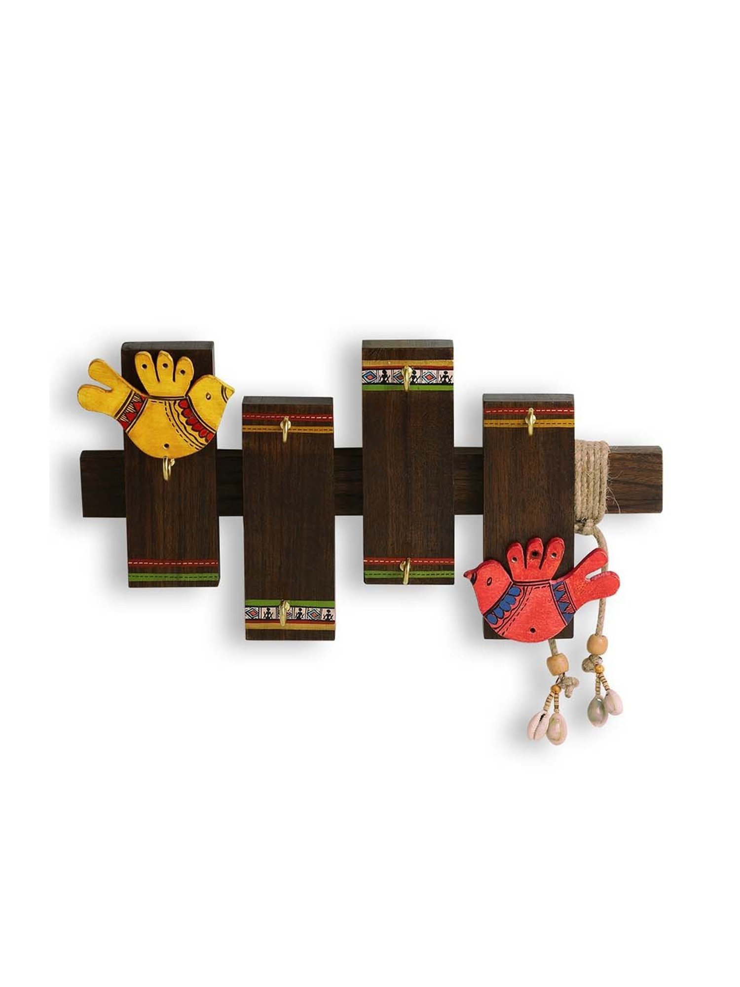 Gathari White & Orange Ceramic Desk Planter