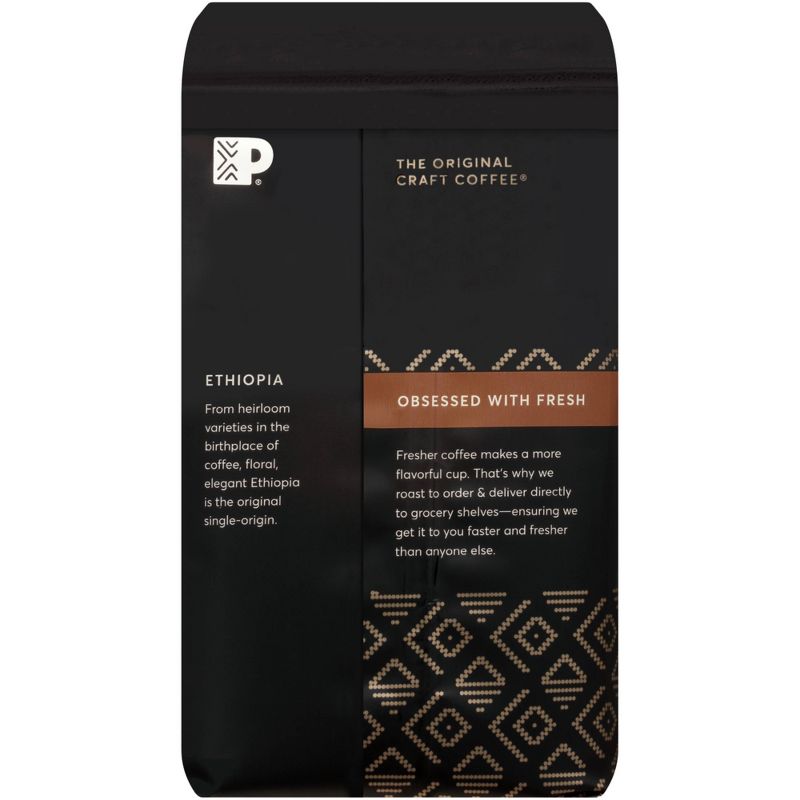 Peet's Ethiopia Single Origin Dark Roast Ground Coffee 10.5oz