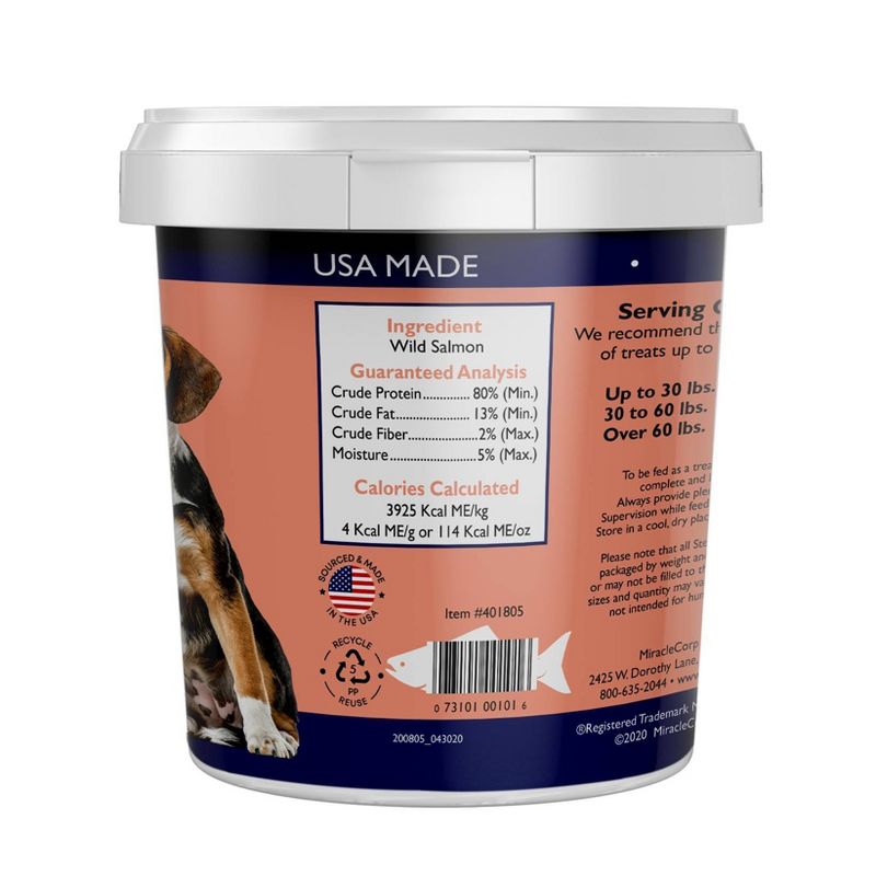 Stewart Freeze-Dried Wild Salmon Dog Treat - 2.75oz Tub