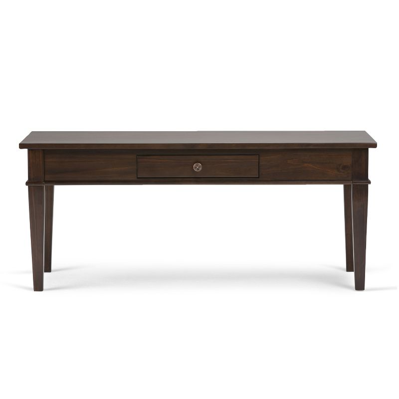 Ikiriya Nashville Solid Beige Wood Coffee Table Teak Finish