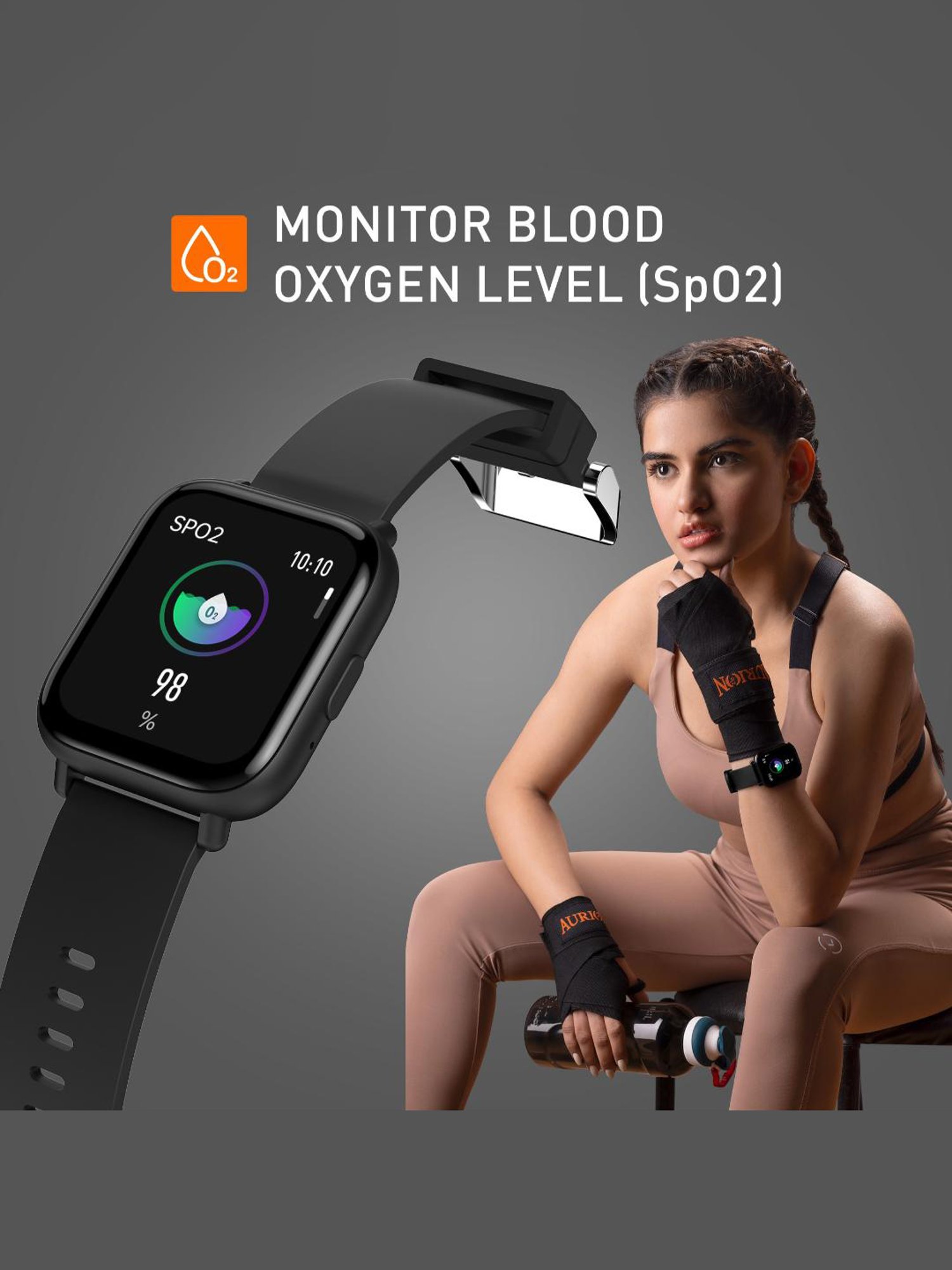 Gionee STYLFYT-AI BT Calling Smartwatch with 1.69 Inch Full Tocuh Display (Matte Black Strap)