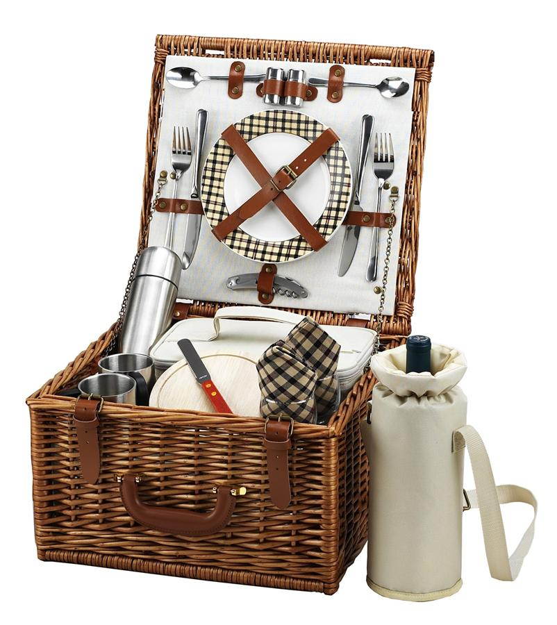 Picnic at Ascot Gazebo Chesire Basket for Two with Coffee Set