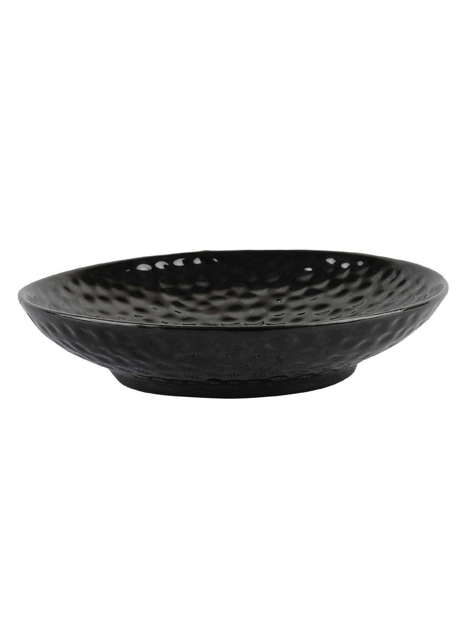 VarEesha Awesome Solids Black Ceramic Serving Platter - Set of 1