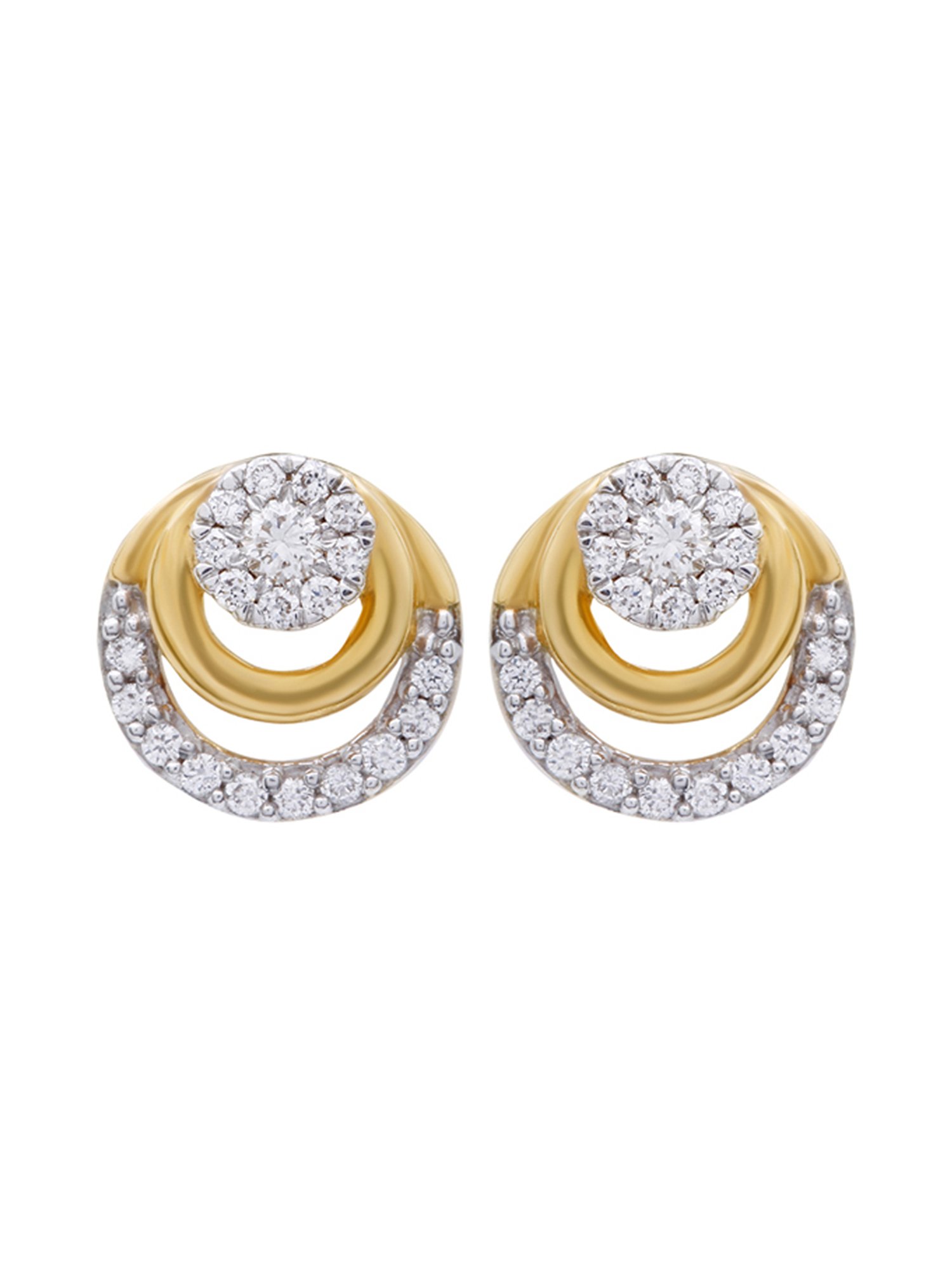 Waman Hari Pethe Jewellers 18k Gold & Diamond Earrings for Women