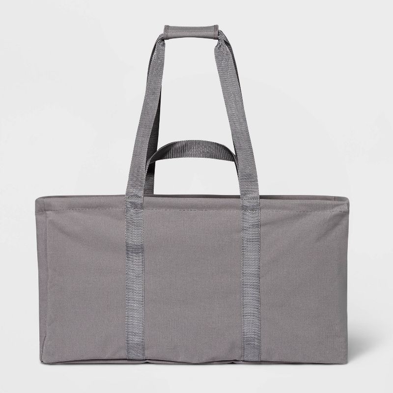 dbest products Laundry Bag Clothes Hamper Basket Wagon Cart Trolley Dolly with Handle, Wheels, and Removable Liner, Grey