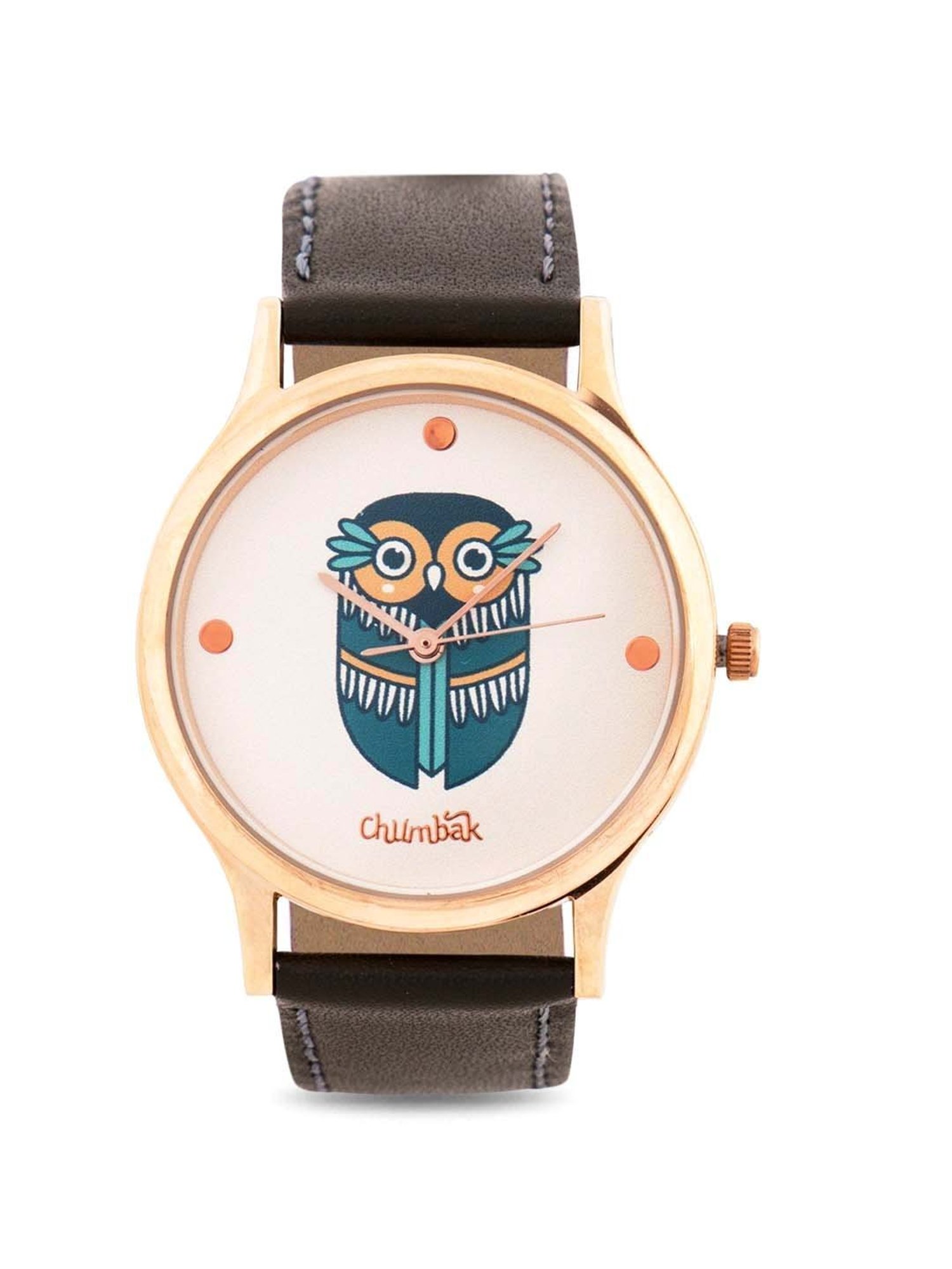 Chumbak LV5 Classic Boho Owl Analog Watch for Women