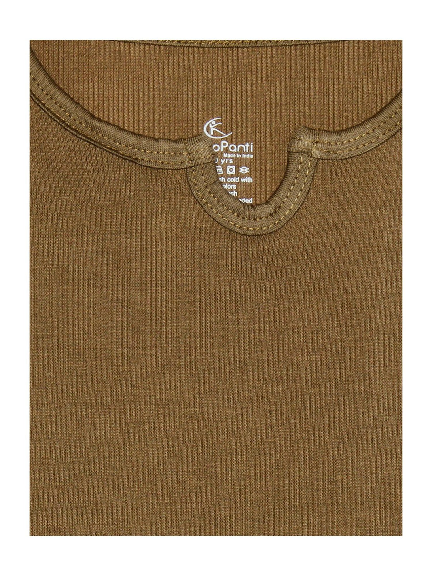 LilPicks Kids Teal Solid Crop Top