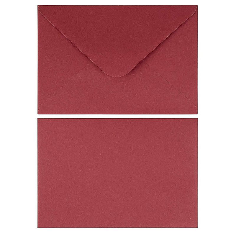Sustainable Greetings 48-Pack Red Blank Greeting Cards, Plain Thank You Cards, Birthday & Invitations Cards, 4 x 6 in