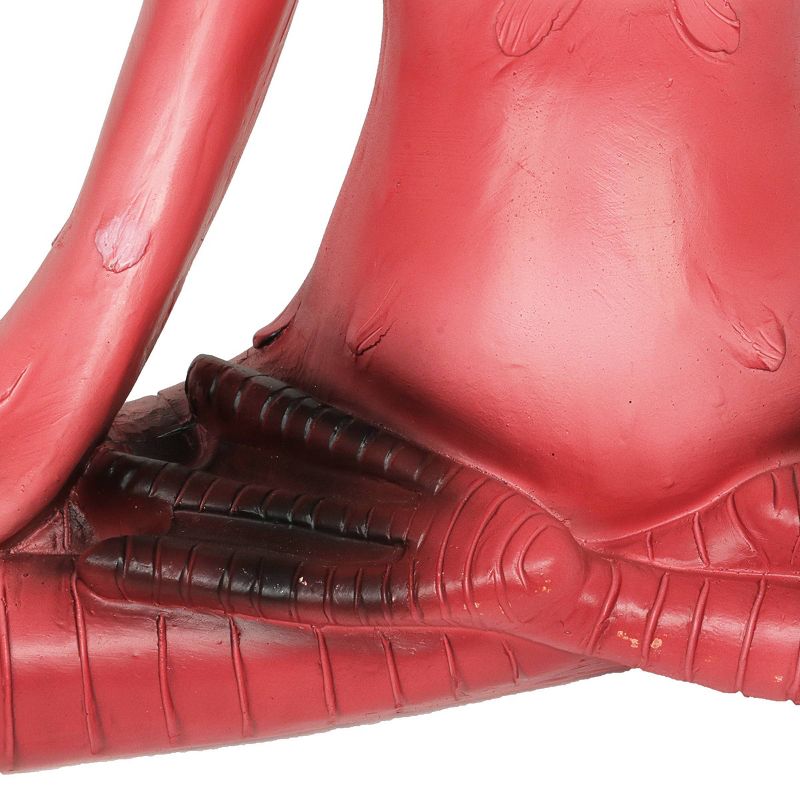 Resin Yoga Flamingo in Lotus - Exhart