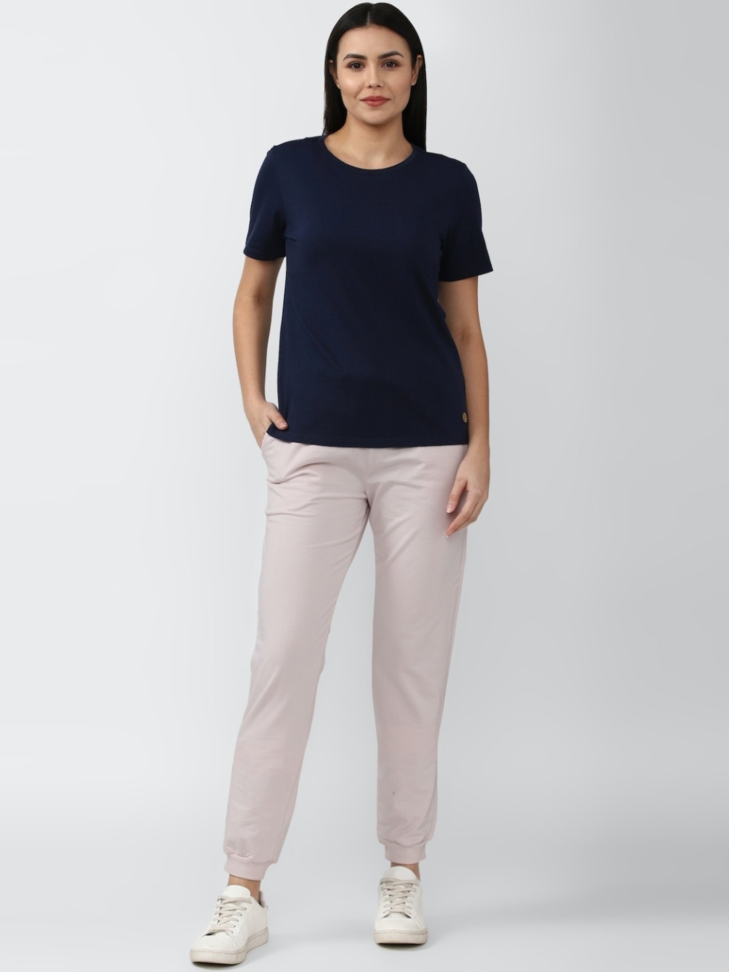 Van Heusen Pink Cotton Regular Fit Joggers