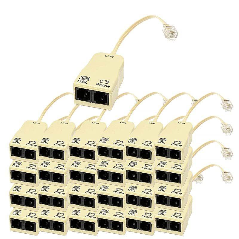 Pack of 25) in-line DSL Splitter w/Noise Filter