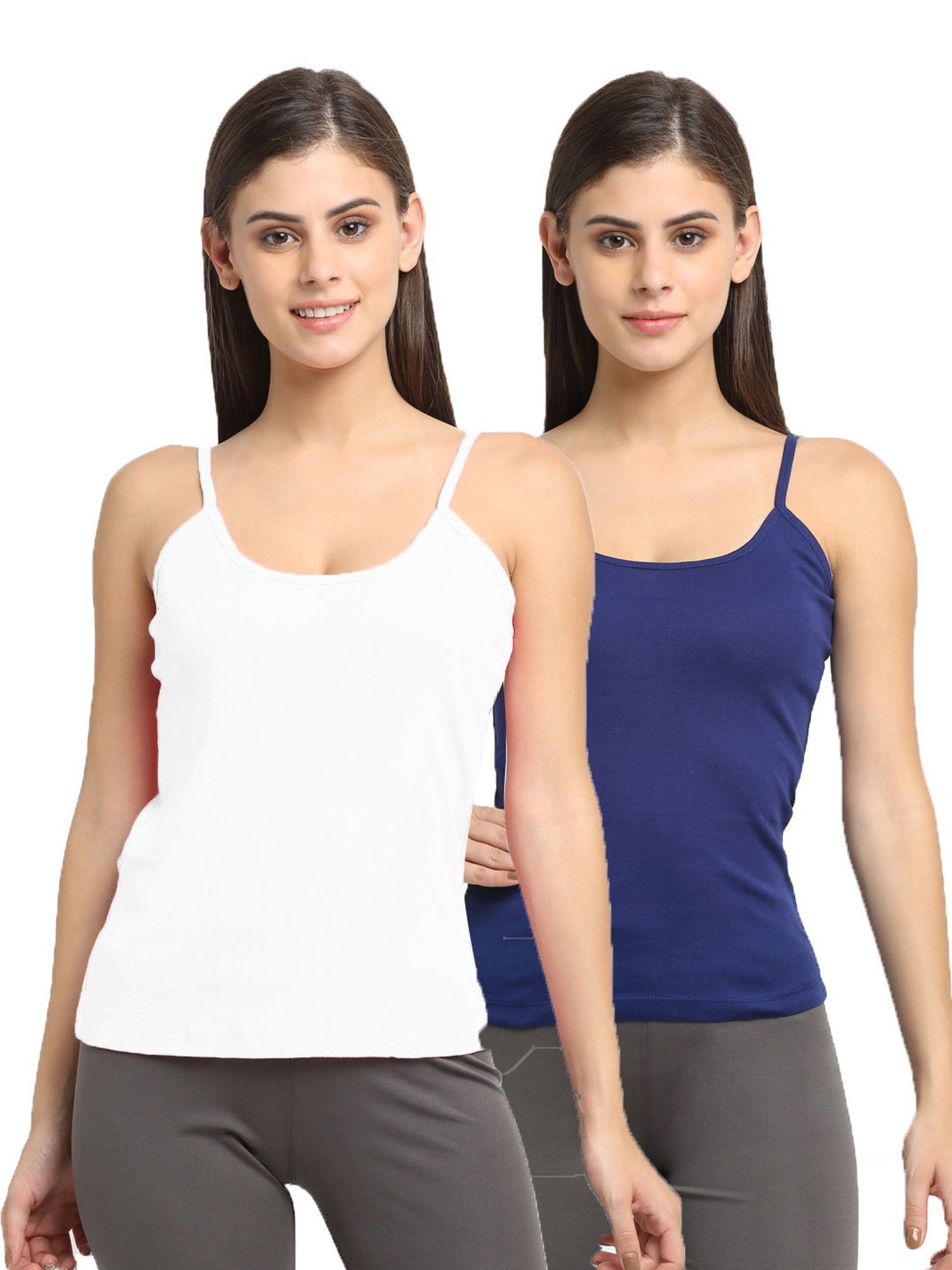 Friskers Multicolor Slim Fit Camisole
