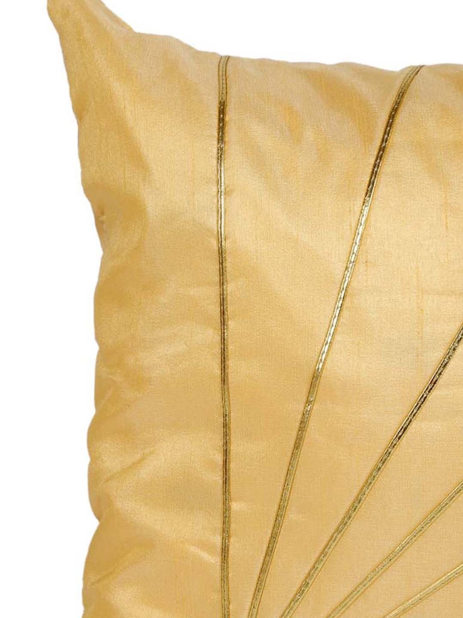 MFD HOME Furnishing Beige Polyester Cushion Cover - Set of 1