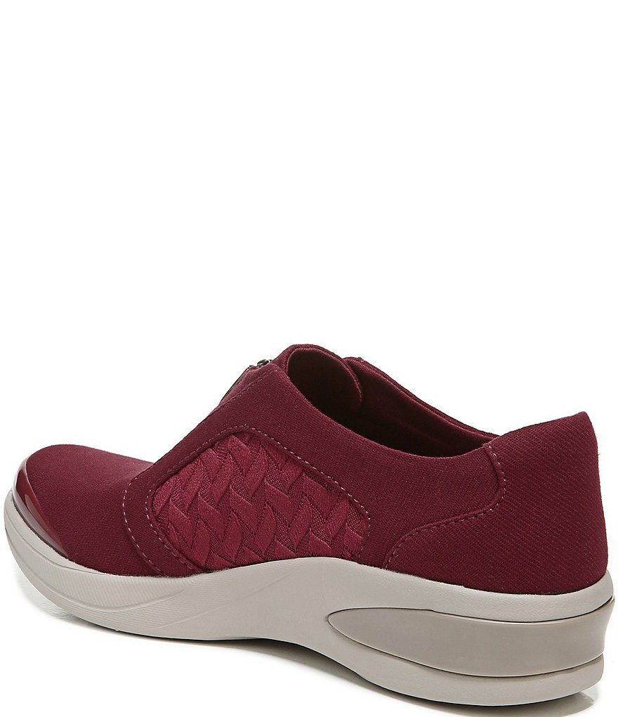 Bzees Florence Center Front Zip Slip-On Washable Sneakers