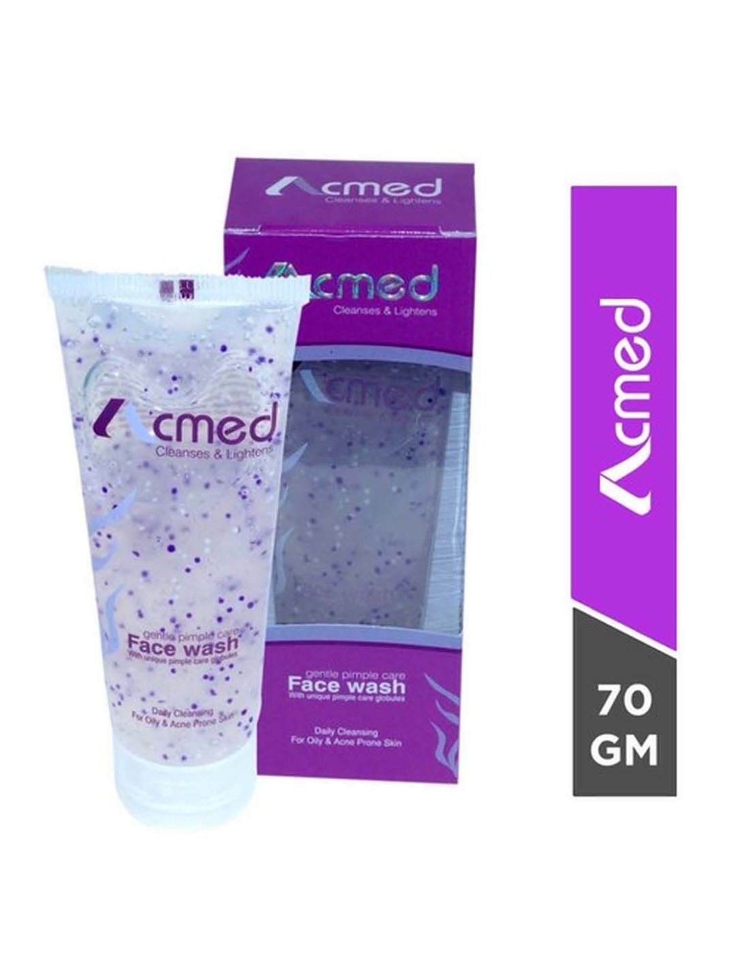 Acmed Pimple Care Face Wash - Pack of 3 (70 gm Each)