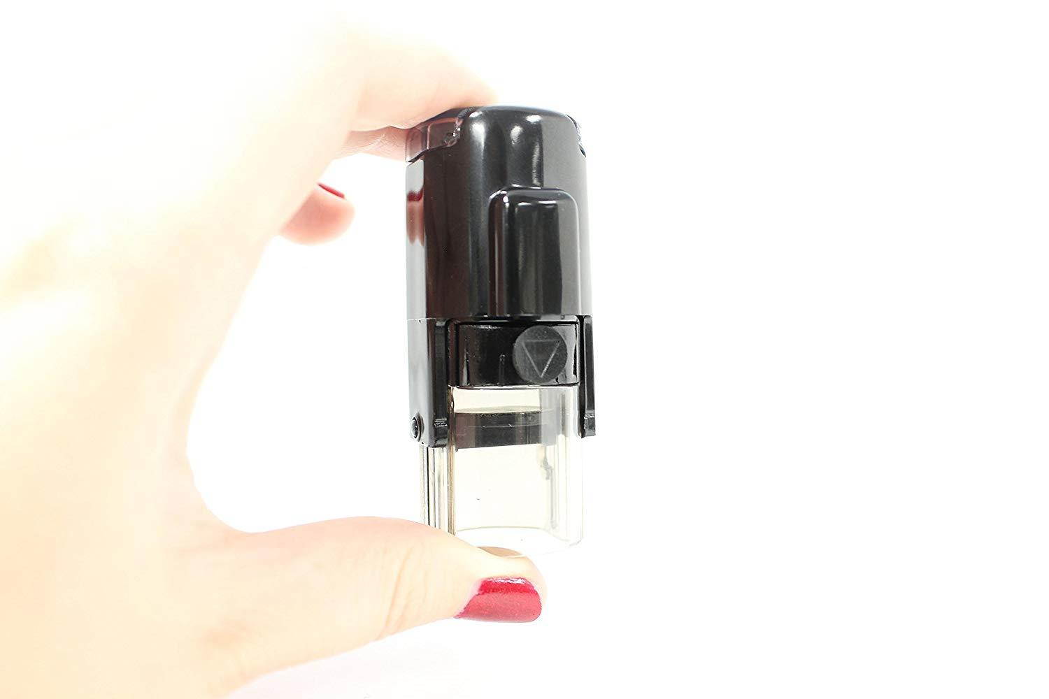 ENTERED - ExcelMark Self-Inking Rubber Stamp - A17 Red Ink (Stamp Only)