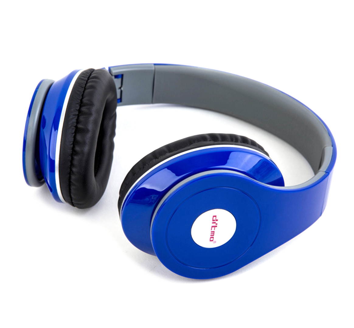 Head-mounted Wired music headset, Stereo Headset with Deep Bass, Foldable & Lightweight, Perfect for Cell Phone/TV/ PC and Travelling Sports Running