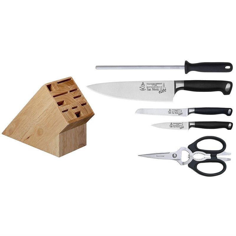 Messermeister San Moritz Elite - 6 Pc. Initial Knife Block Set