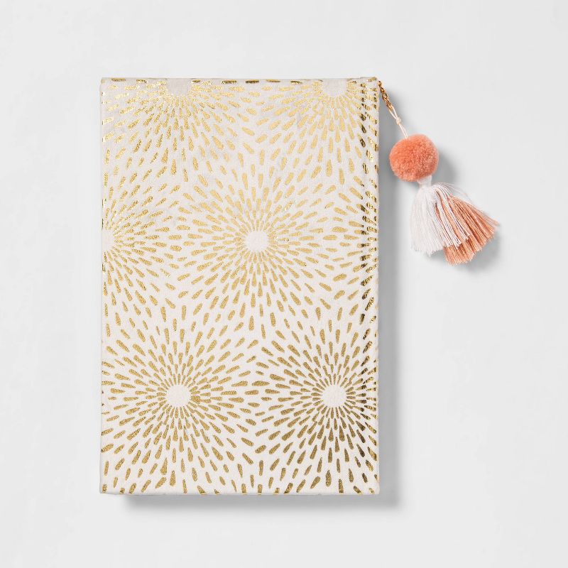 Lined Velvet Hot Stamped Casebound Journal Rose - Opalhouse™