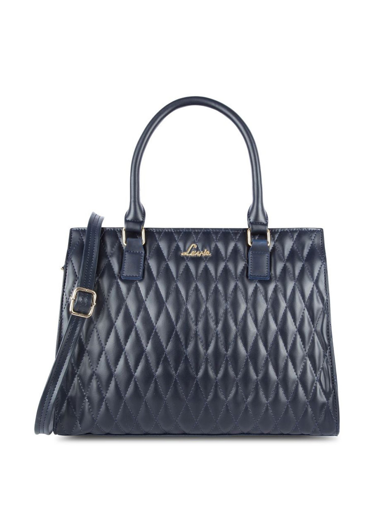 Lavie Stitch Shelly Navy Synthetic Quilted Handbag