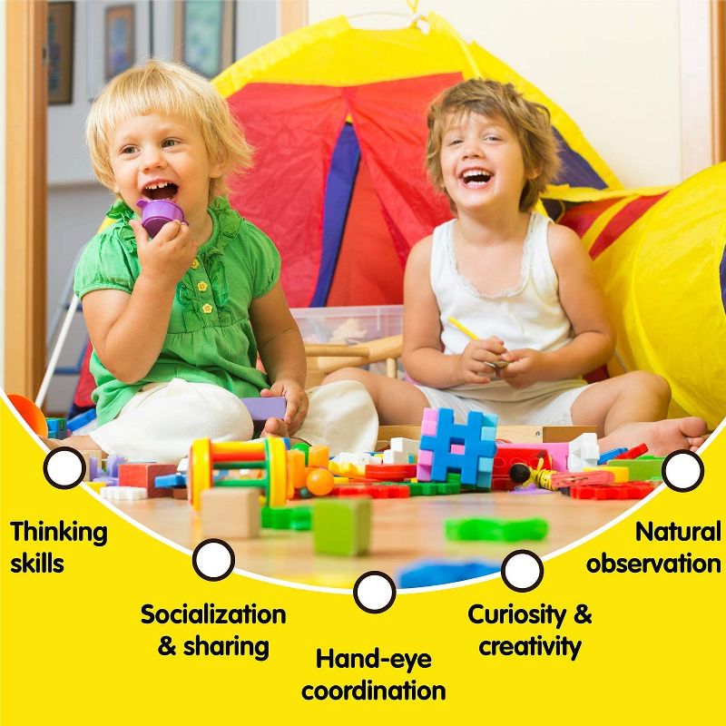 Childcraft Corrugated Building Blocks, Various Sizes, Primary Colors, set of 84