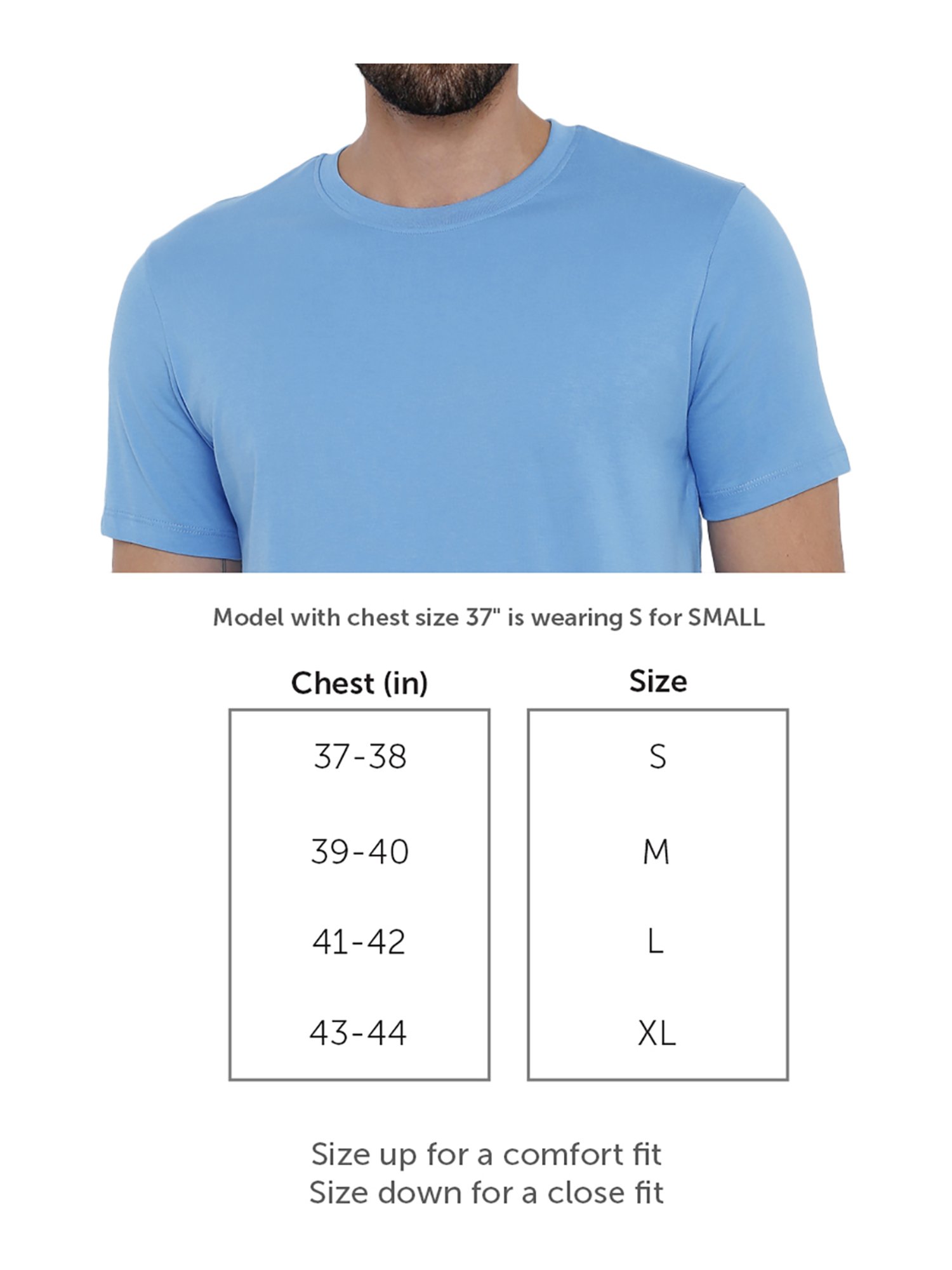 XYXX Blue Crew Neck T-Shirt