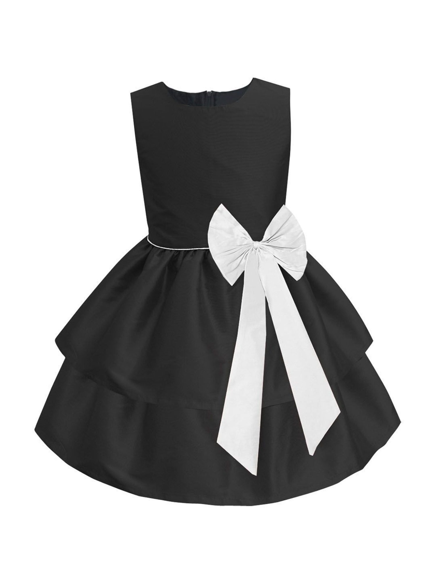 A.T.U.N. Girls Black & White Regular Dress