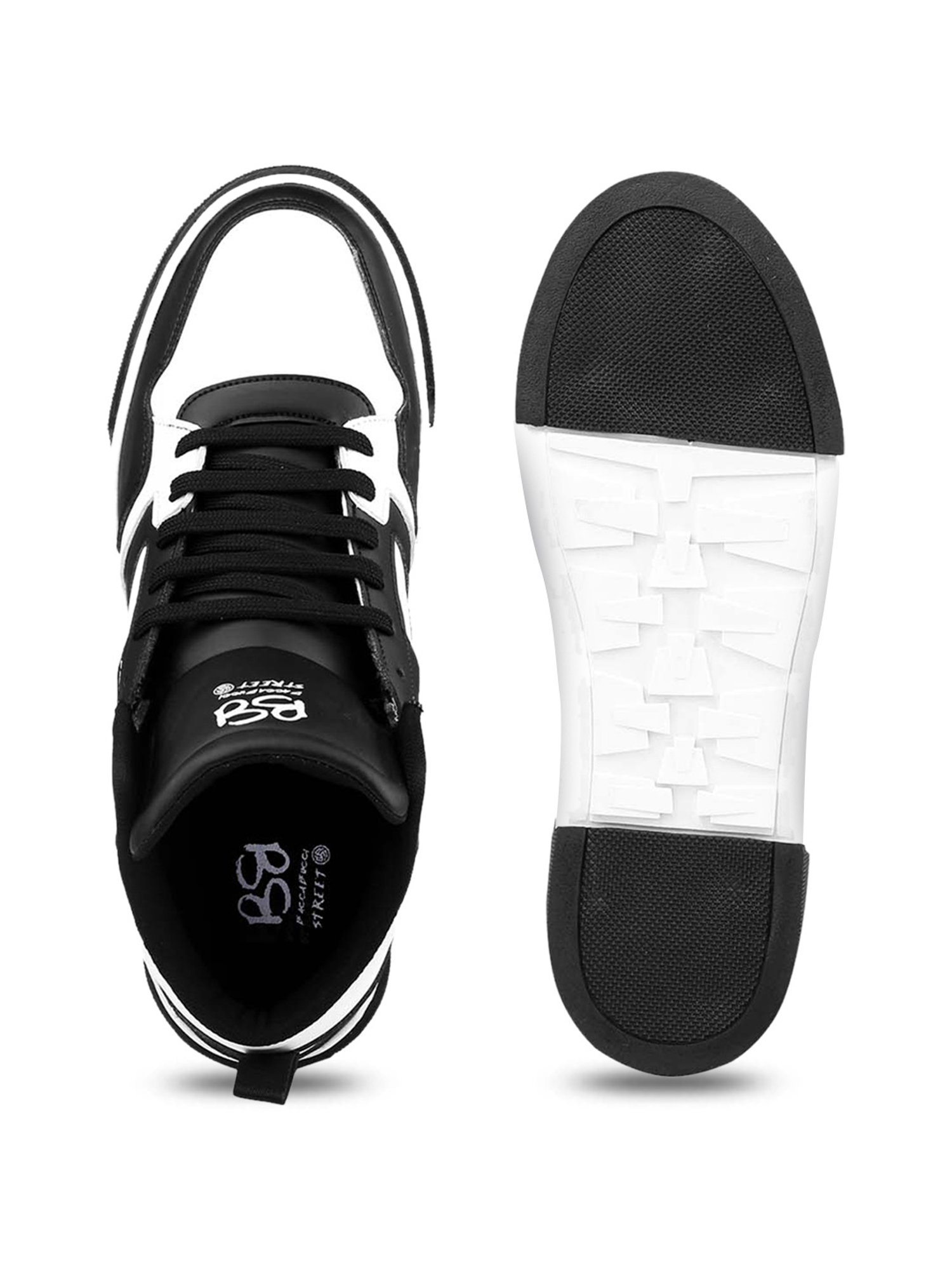 Bacca Bucci Men's STALK Black Ankle High Sneakers